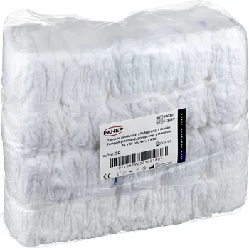 Tampon proš.45x45 cm, s tkanicí a RTG, předepraný, nesterilní