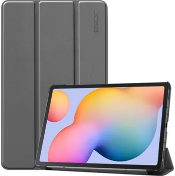 Pouzdro na tablet ENKAY 75296 ENKAY LEATHER Zaklápací obal pro Samsung Galaxy Tab S6 Lite 2024 / S6 Lite 2022 / S6 Lite šedý