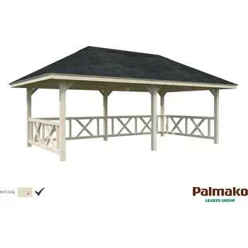 Zahradní domek Zahradní domek Palmako BIANCA 16,6 m2 SET 107 (Rozměr: 588x300 cm, tl.120x120 mm)