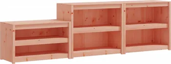 Kuchyňská skříňka Skříňky do venkovní kuchyně masivní borové dřevo 3 ks 318 x 55 cm