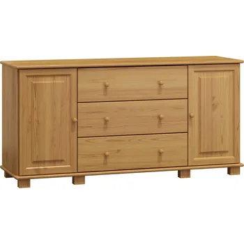 Komoda Max-i Komoda ze dřeva FREDRIKSEN NORE Zvolte barvu:: moření olše, Hloubka: 42 cm, Šířka: 136 cm