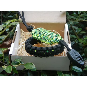Náramek Cordell paracord komise set gecko - L - Velikost L