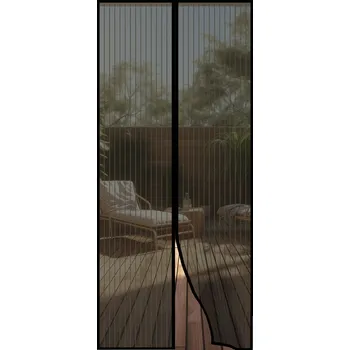 Síť proti hmyzu Onpira Černá dveřní síť proti hmyzu s magnety Rozměr: 100x210 cm