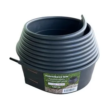 Zahradní obrubník DOLTAK Plastový trávníkový lem 6 m x 9,5 cm antracit