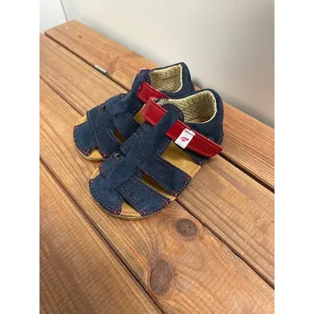 Chlapecké sandály Barefoot sandále SAM - Navy/red, Ef Barefoot Velikost: 21