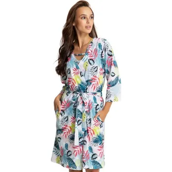 Dámský župan Dámský luxusní župan s exotickým motivem Luna LUN0312 - multikolor - vel. M
