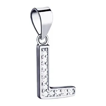 Přívěsek NUBIS® Stříbrný přívěšek - iniciála písmeno - NB-4489-L