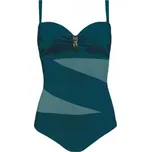 Dámské jednodílné plavky Self 8030CH1 7 zelená 75D