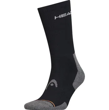 Oblečení a móda Tenisové ponožky HEAD SOCKS TENNIS 1P CREW ATHLETES Barva: Černá, Velikost: 35-38