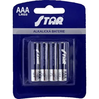 Článková baterie Tužkové baterie AAA LR03 4ks/blistr