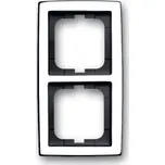 ABB SOLO Rámeček dvojnásobný vodorovný i svislý, chromová lesklá