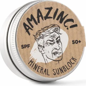 Přípravek na opalování AMAZINC Minerální štít proti slunci SPF 50 - bílý, 25 g