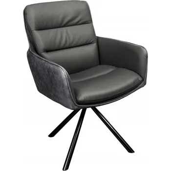 Jídelní židle Židlo-křeslo BIG GEORGE III šedé otočné