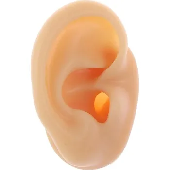 Piercing Silikonové ucho pro trénink piercingu | Silikonový model ucha - Nahé pravé ucho
