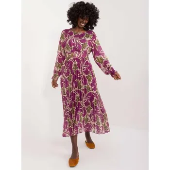 Dámské šaty Dámské šaty s třpytivými nitkami společenské fialové