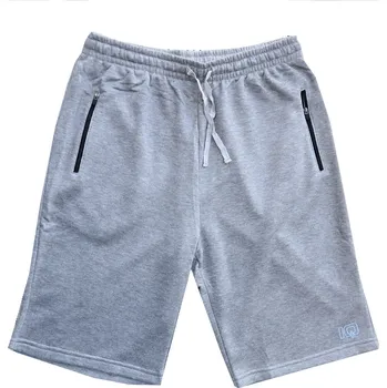 n-feel Pánské bavlněné 3/4 tepláky - QNA104 Barva: Šedá, Velikost: 4XL