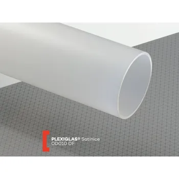 Plexisklo Röhm Trubka Plexiglas Satinice 200/194 čirá 0D010 DF 2000 mm