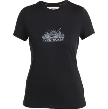 Dámské tričko ICEBREAKER Wmns Merino 150 Tech Lite III SS Tee IB Grown Naturally, Black velikost: XS