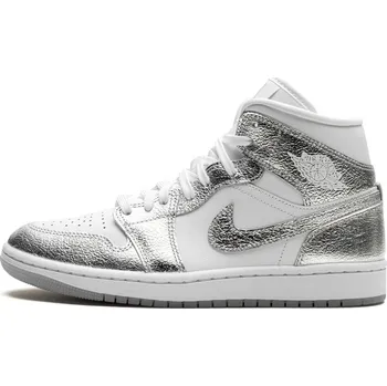 Dámská móda Air Jordan Jordan 1 Mid "Metallic Silver" Velikost: 40.5