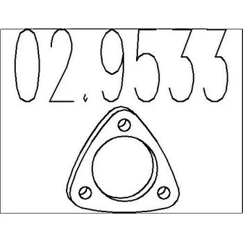 Těsnění výfuku Těsnění, výfuková trubka MTS 02.9533