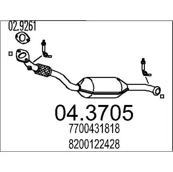 Katalyzátor Katalyzátor MTS 04.3705