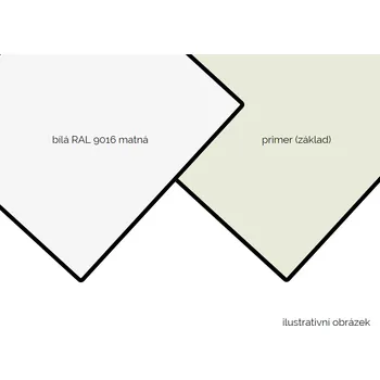 Plexisklo ZenitBOND 3mm Al 0,12 bílý mat RAL9016 / primer 1220 x 3050 mm