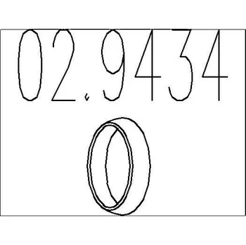 Těsnění výfuku Těsnicí kroužek, výfuková trubka MTS 02.9434