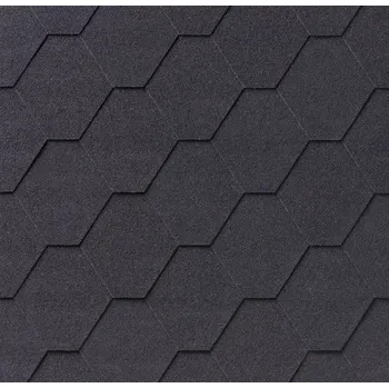 asfaltová šindel IKO Superglass Hex Barva krytiny: Superglass Hex - Černá (01) samolepící asfaltový šindel hexagonal Classic