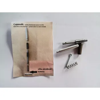 Palivový systém Cupák plováku karburátor Jawa 50/550, 50/555 pionýr, pařez, české