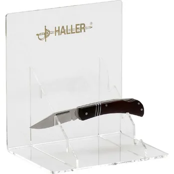 Replika zbraně Haller Plexisklový stojan na 3 nože, sada 2 kusů