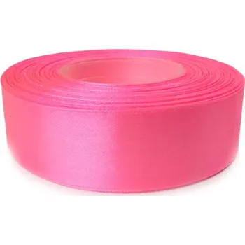 Stuha Saténová stuha neonová růžová 25mm (Saténová stuha neonová růžová 25mm)