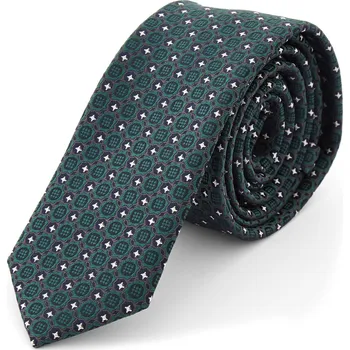 Kravata Zelená mozaiková kravata - Tailor Toki