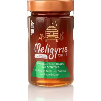 Řecký horský med BIO "Divoký tymián", květový 450 g, MELIGYRIS