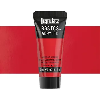 Vodová barva Akrylová barva Liquitex Basics - Cadmium Red Medium Hue Balení: 22 ml