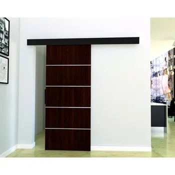 Interiérové dveře Nábytek PEGAS s.r.o. Posuvné dveře STANDART MIX B100, Wenge/Černá