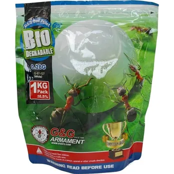 Airsoftová kulička Airsoftové kuličky G&G BIO 0,28g, 3571bb