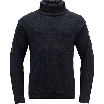 Pánská móda Devold vlněný svetr Nansen Wool High Neck Barva: Navy, Velikost: XL