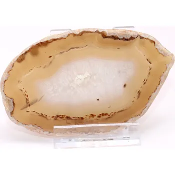 Přírodní kámen Magieprirody.cz Achátový plát velikost 9 cm + stojánek #1755 - Top kvalita