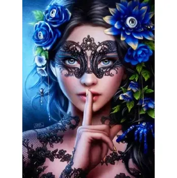 Diamantové malování Diamantové malování - Krásná čarodějka (50 x 70)