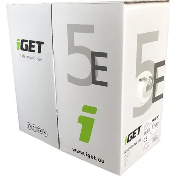 Síťový kabel iGET Síťový kabel iGET CAT5E UTP PVC Eca 305m/box