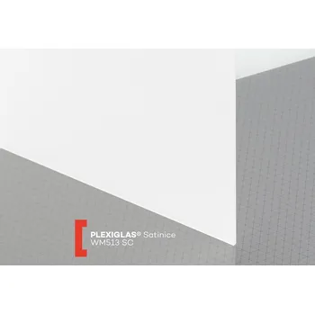 půdní výlez Polyvantis Pískované plexisklo Plexiglas Satinice 3mm opál WM513 SC (snow) 2050 x 3050 mm