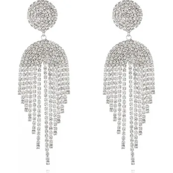 Náušnice Flamenco Mystique Ozdobné Náušnice K1624S, Délka 11 cm, Šířka 3,3 cm, Antialergické