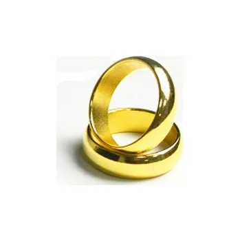 Prsten Magnetický prsten zlatý prohnutý 21 mm