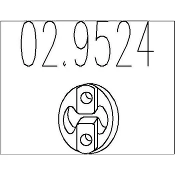 Tlumič výfuku Zarážka, tlumič výfuku MTS 02.9524