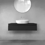 Oltens Vernal skříňka 100x45.6x23.6 cm pod umyvadlo závěsná černá 60011300