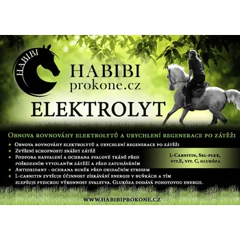 Krmivo pro koně Habibiprokone Habibi ELEKTROLYT Velikosti habibi: 1,2 kg