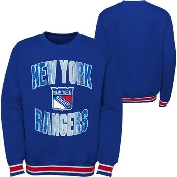 Chlapecká mikina Outerstuff Dětská mikina New York Rangers NHL Classic Blueliner Crew Neck Velikost: Dětské XL (14 - 16 let)
