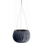 Závěsný květináč SANDY BOWL antracit