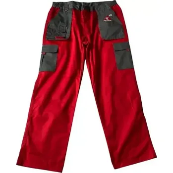 Pracovní kalhoty ACI - montérky - červenošedé - letní - vel. 56 (ACI XKALHOTY556)