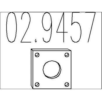 Těsnění výfuku Těsnění, výfuková trubka MTS 02.9457